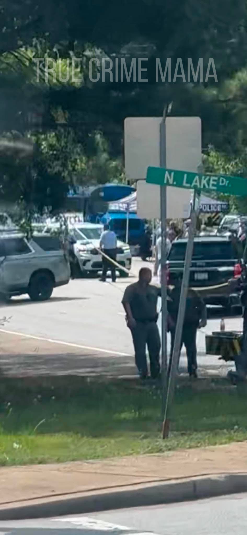 Có thể là hình ảnh về văn bản cho biết 'RUECRIMEMAMA RUE CRIME MAMA N. LAKE N.LAKED ED POLICE'