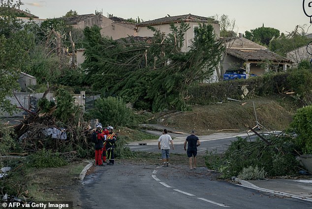 French authorities had placed swathes of the country's southwest on orange alert for storms, and numerous areas were hit by power outages and transport chaos