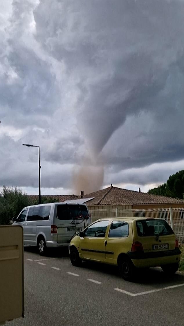 Some 41 people were injured as the tornado ripped through the village in southwestern France