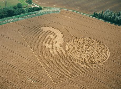 Alien Crop Circle That Appeared Sparsholt – Ảnh báo chí có sẵn – Ảnh có sẵn | Shutterstock Editorial