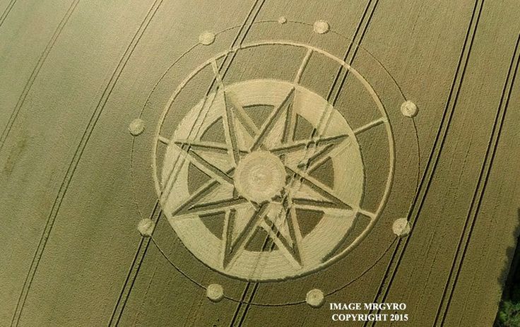 Crop Circle at Hoo Mill, nr Haselor, Warwickshire. Reported 19th July 2015